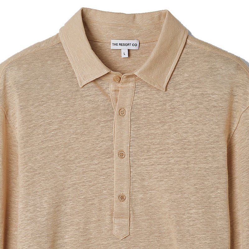 Linen Jersey Popover Sand