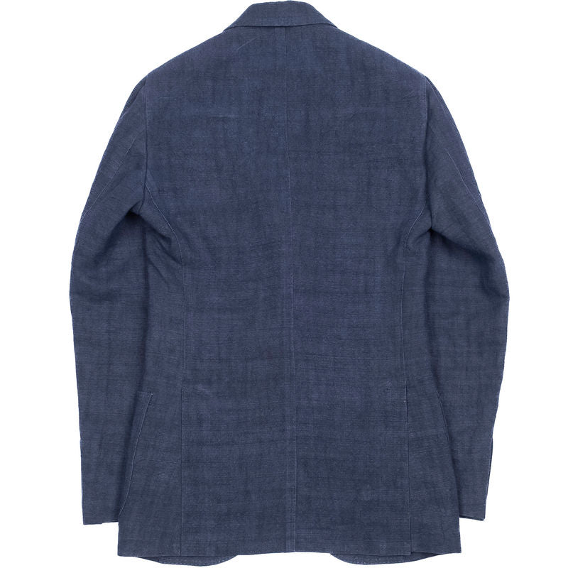 Neapolitan Hand Tailored Blue Hemp Sunrise Capsule Collection Sport Coat Sz 52