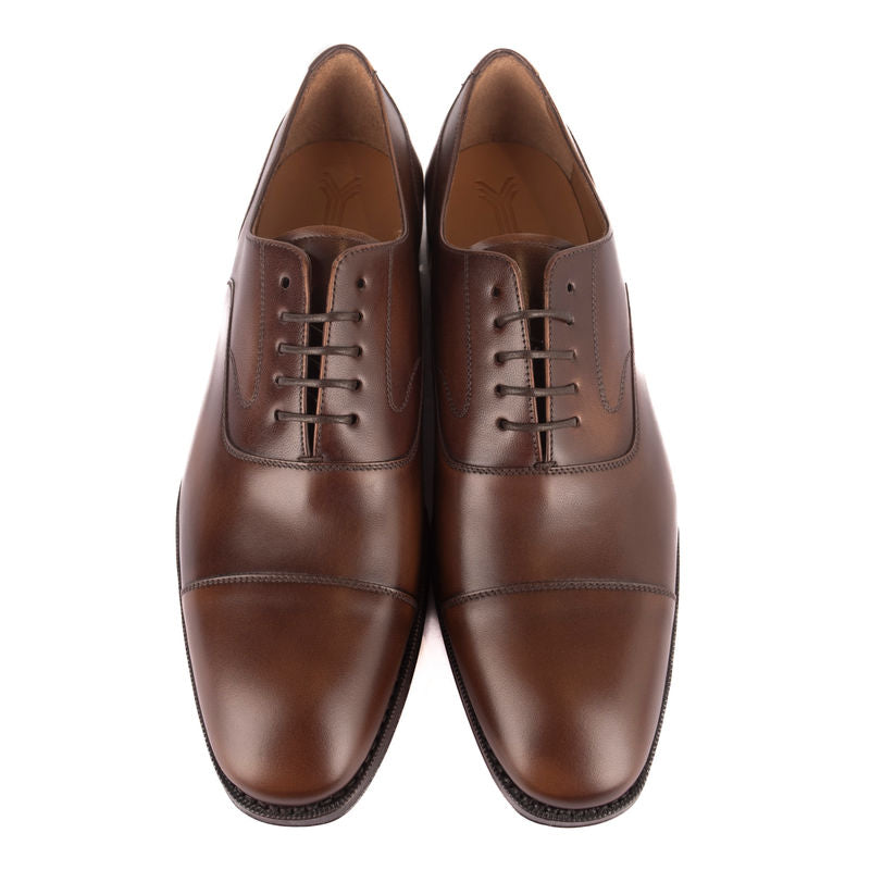 Box Calf Brown Cap Toe Oxfords