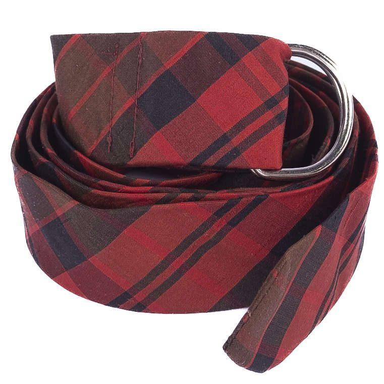 Red and Black Silk Belt