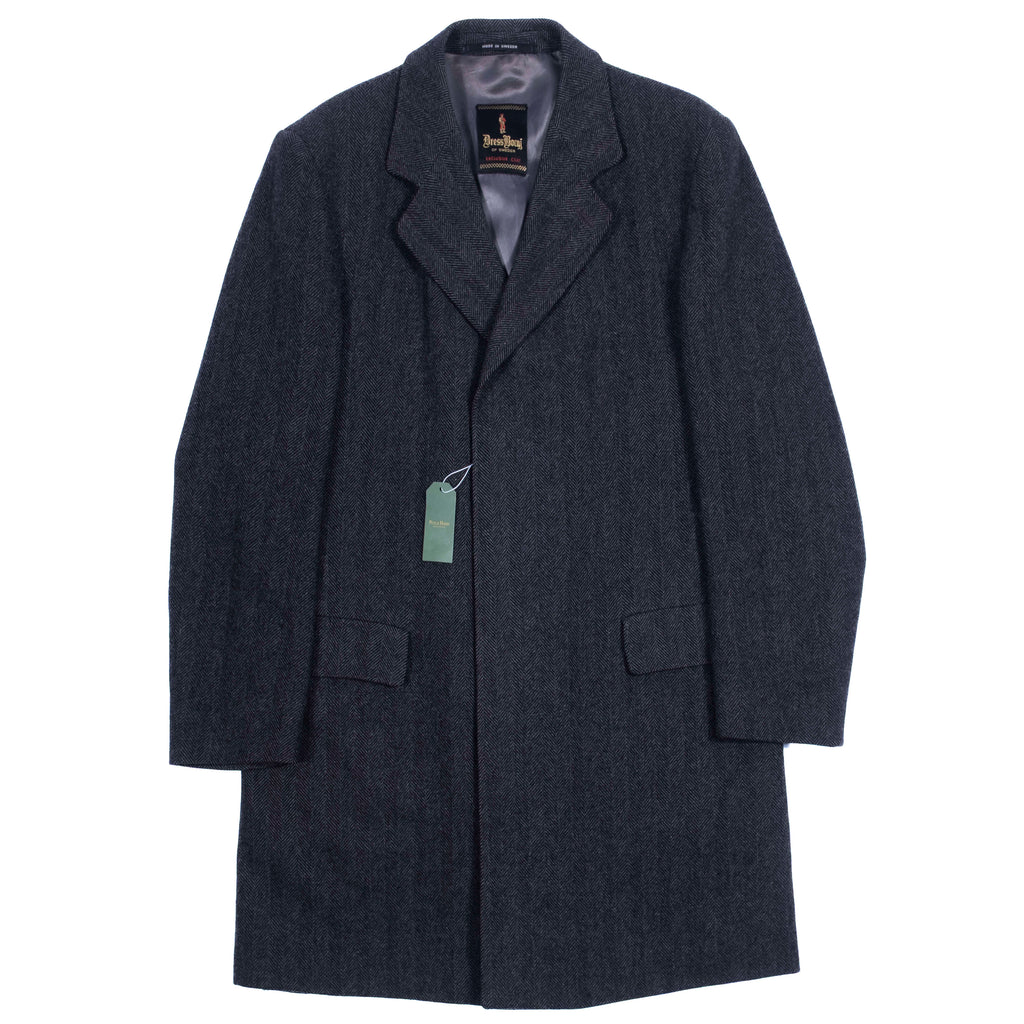 Dress Borni Grey Herringbone Coat Sz 50