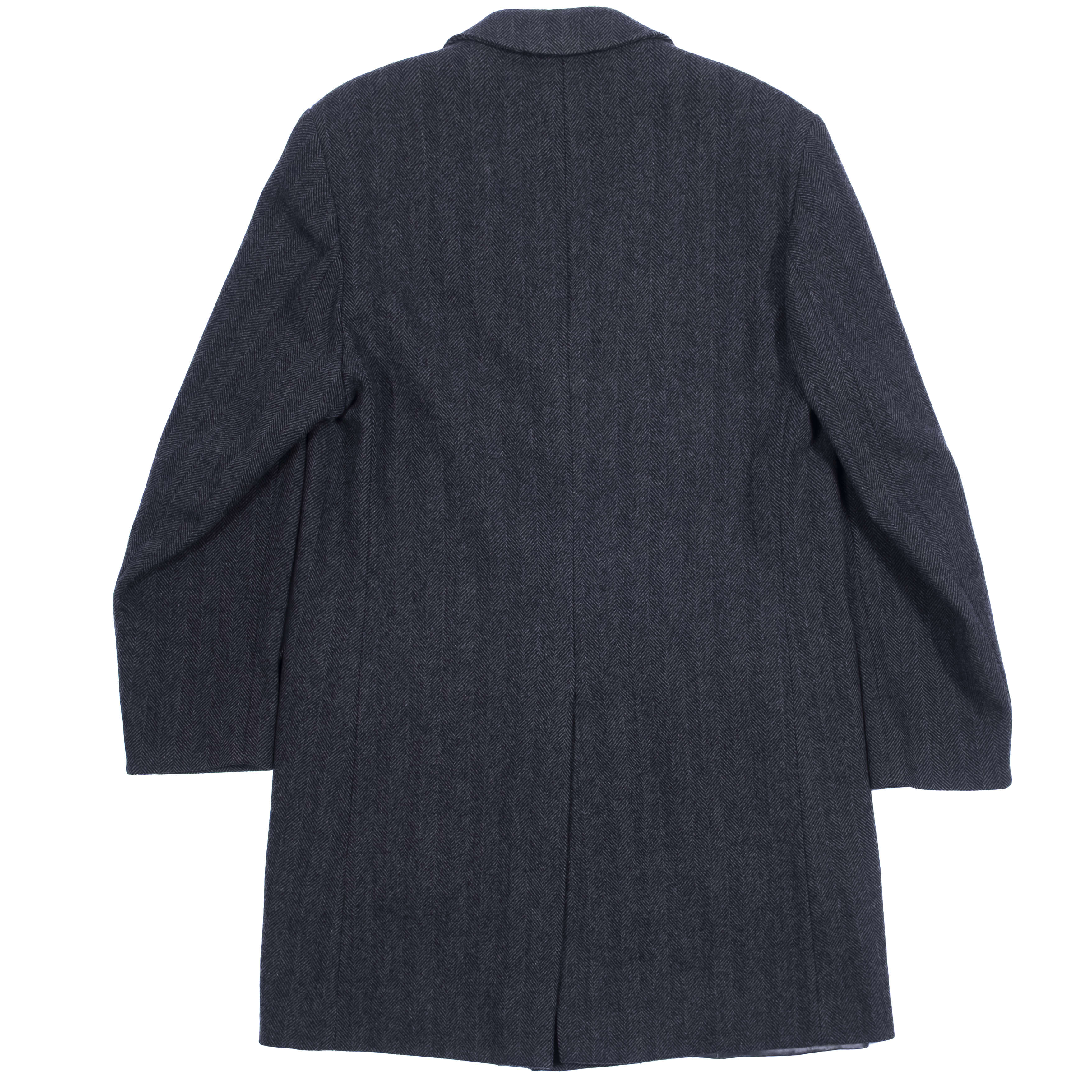 Dress Borni Grey Herringbone Coat Sz 50