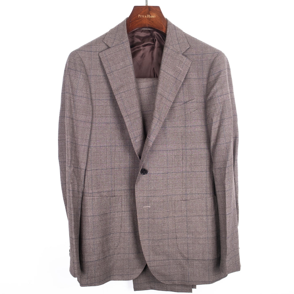 Brown Prince of Wales Check Suit