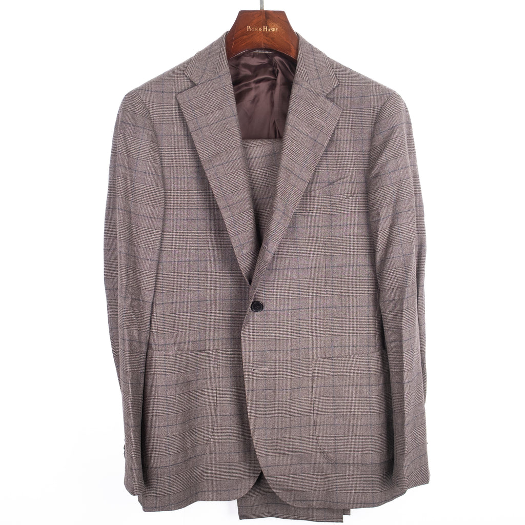 Brown Prince of Wales Check Suit