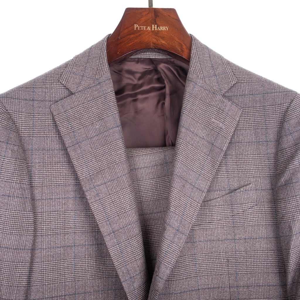 Brown Prince of Wales Check Suit