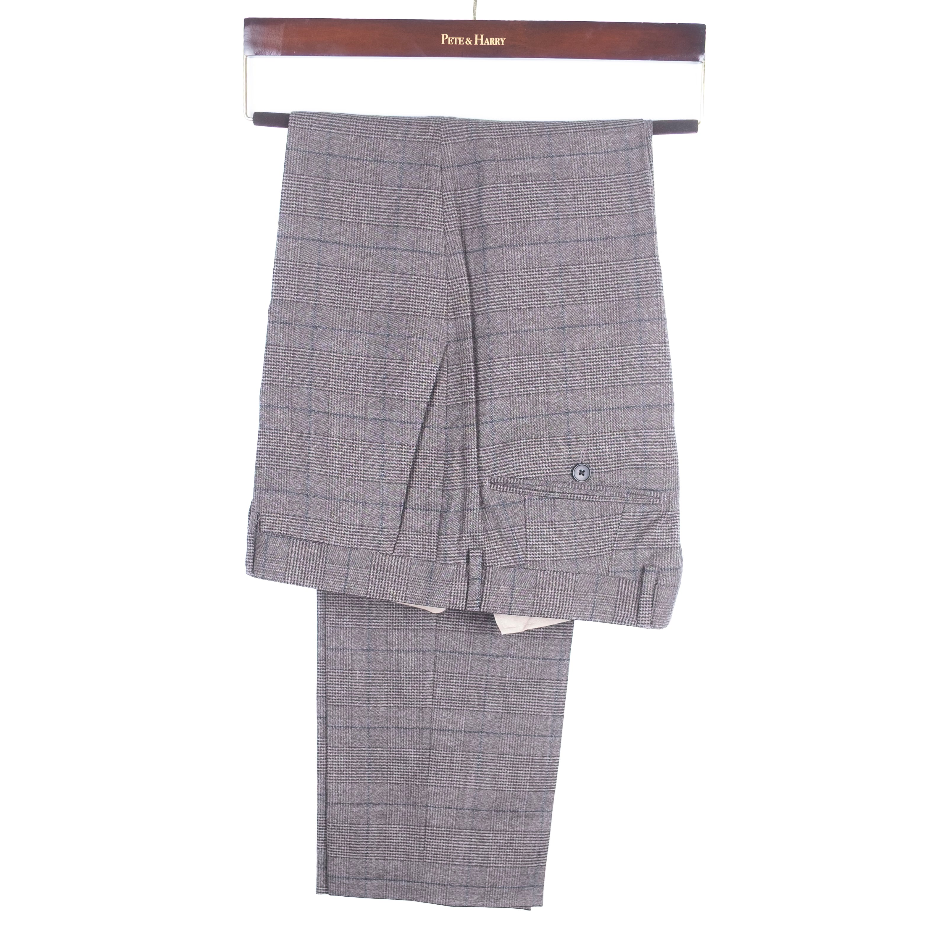 Brown Prince of Wales Check Suit