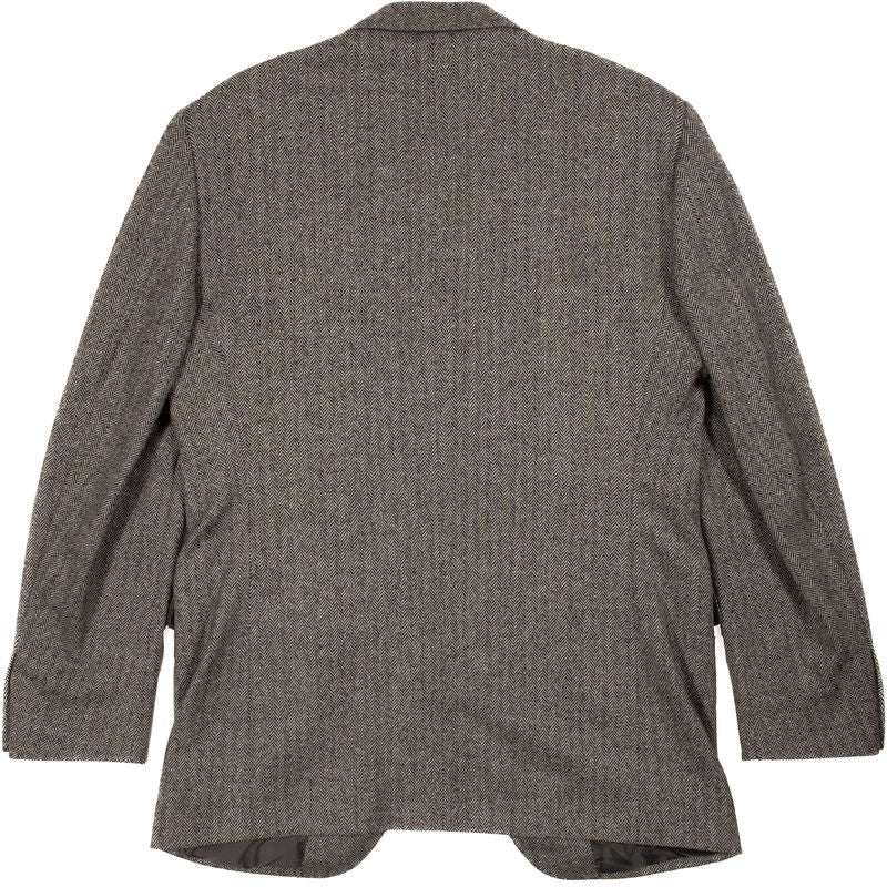 Hugo Boss Grey Herringbone Suit Sz 152