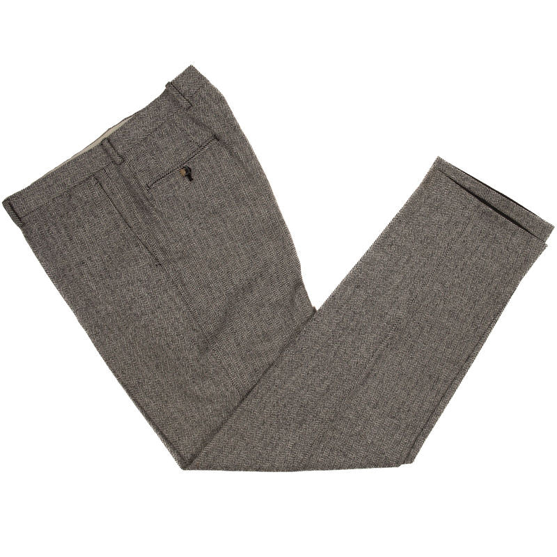 Hugo Boss Grey Herringbone Suit Sz 152