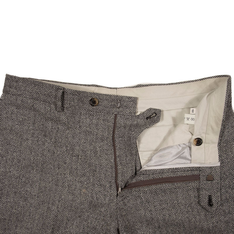 Hugo Boss Grey Herringbone Suit Sz 152