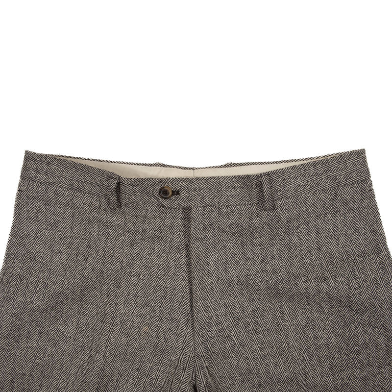 Hugo Boss Grey Herringbone Suit Sz 152