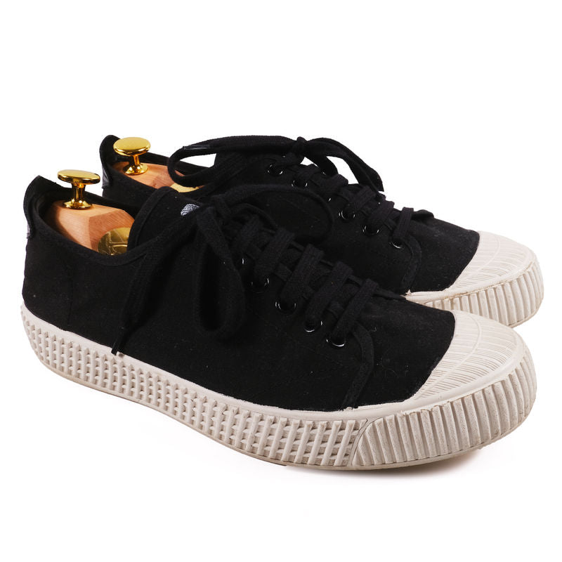 Car Shoe Black Canvas Sneakers