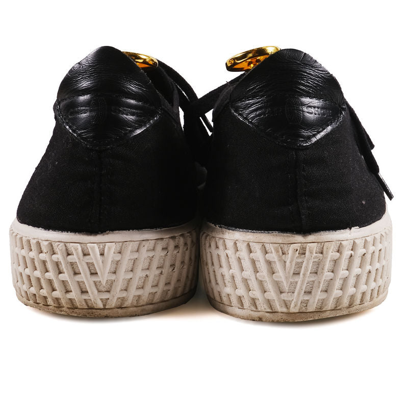Car Shoe Black Canvas Sneakers