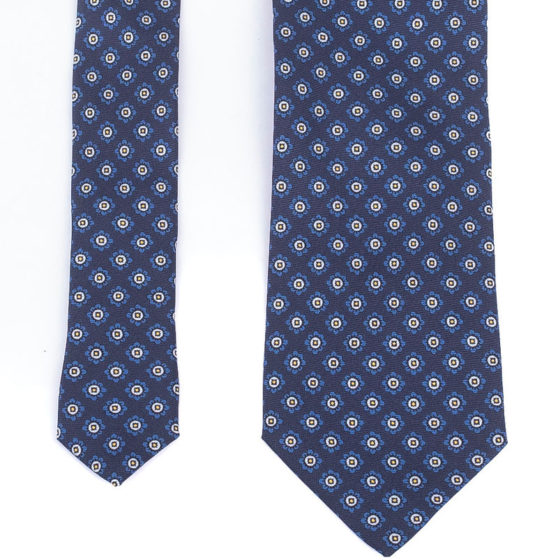Navy Patterned Tie