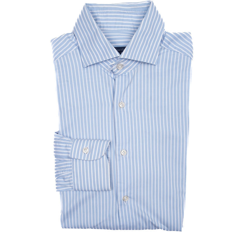 Blue with White Stripe Business Shirt