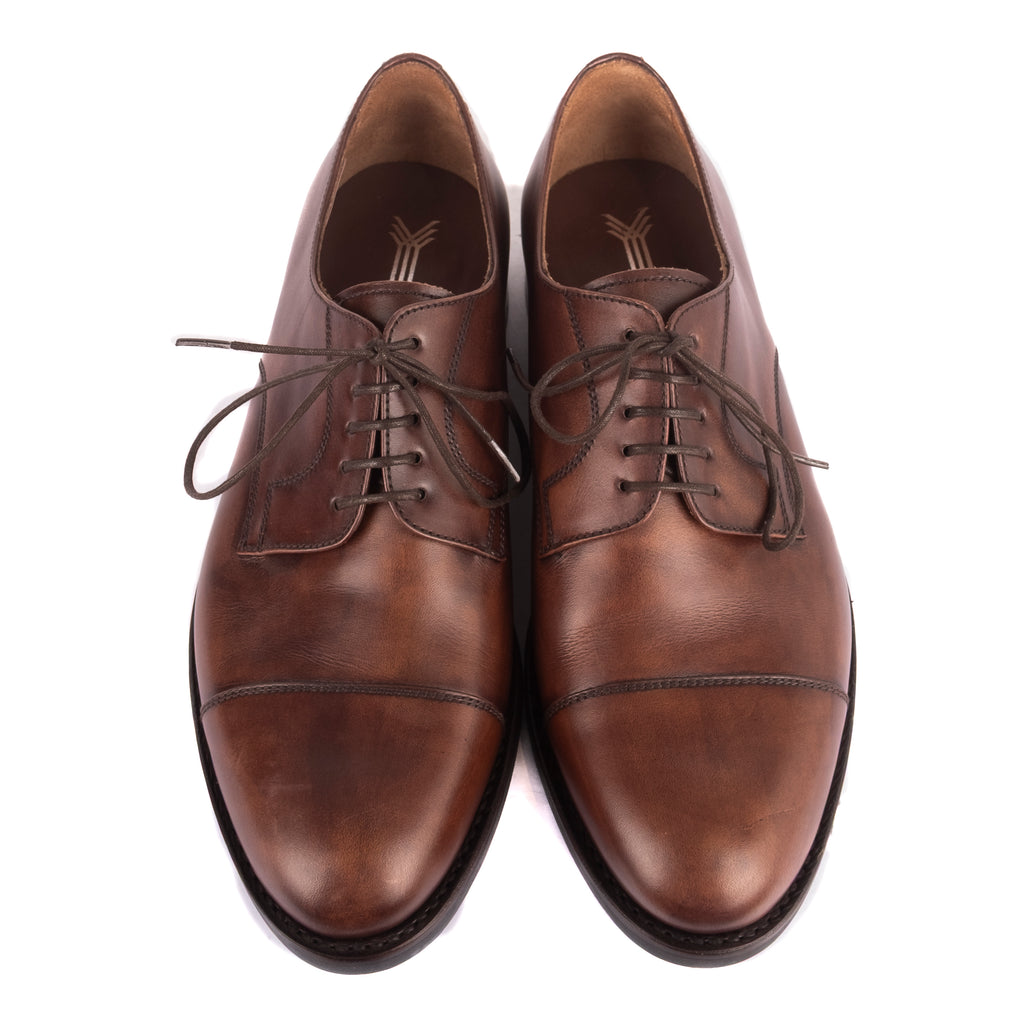 Box Calf Brown Cap Toe Derbie