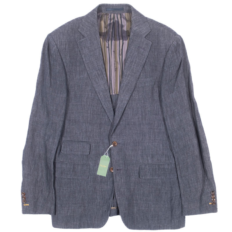Cerruti 1881 Grey Blue Linen Summer Sport Coat