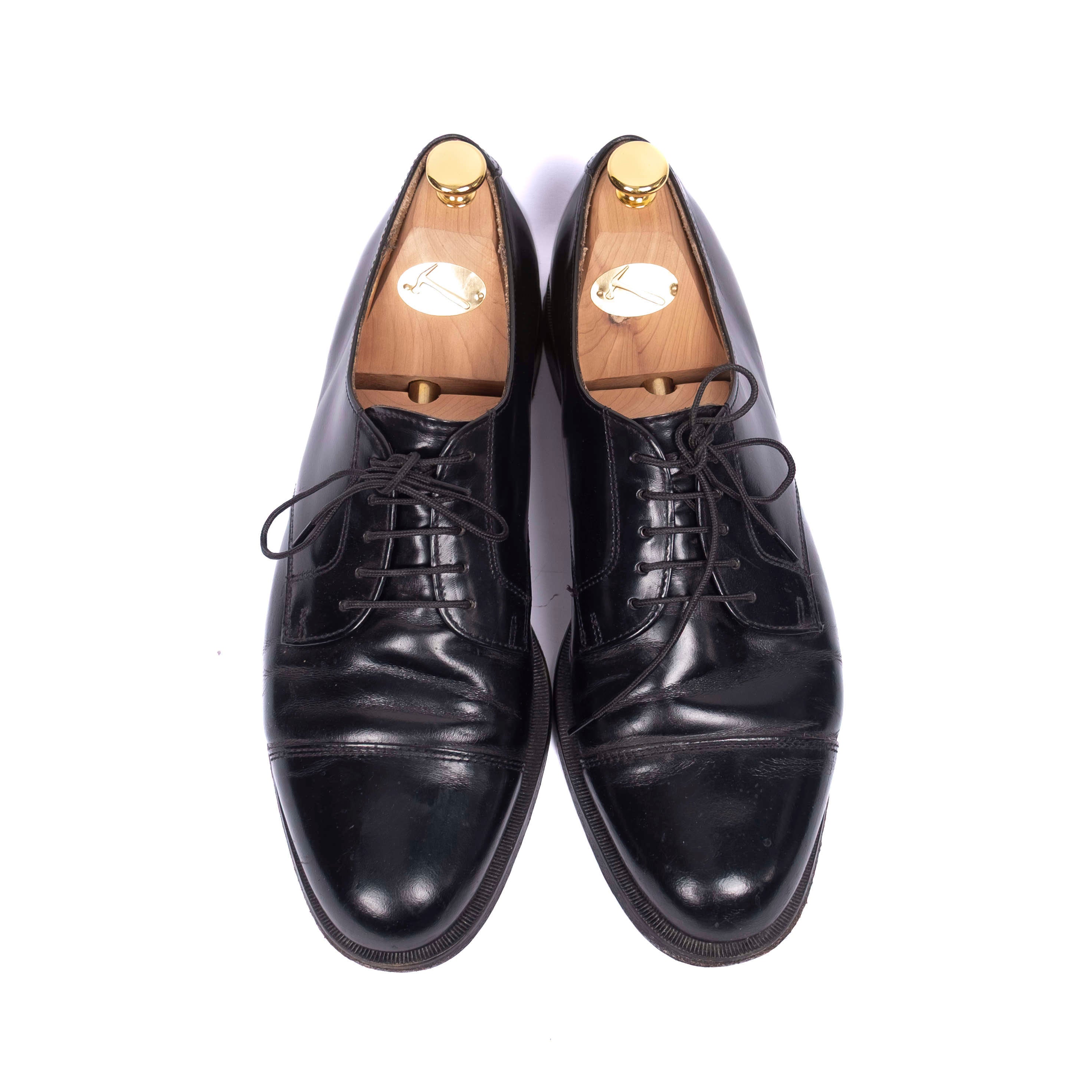 Black Cap Toe Derbies