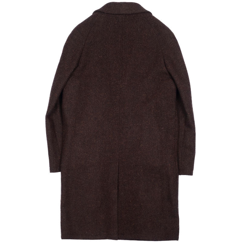 Neapolitan Hand Tailored Brown Fleck Raglan Winter Coat