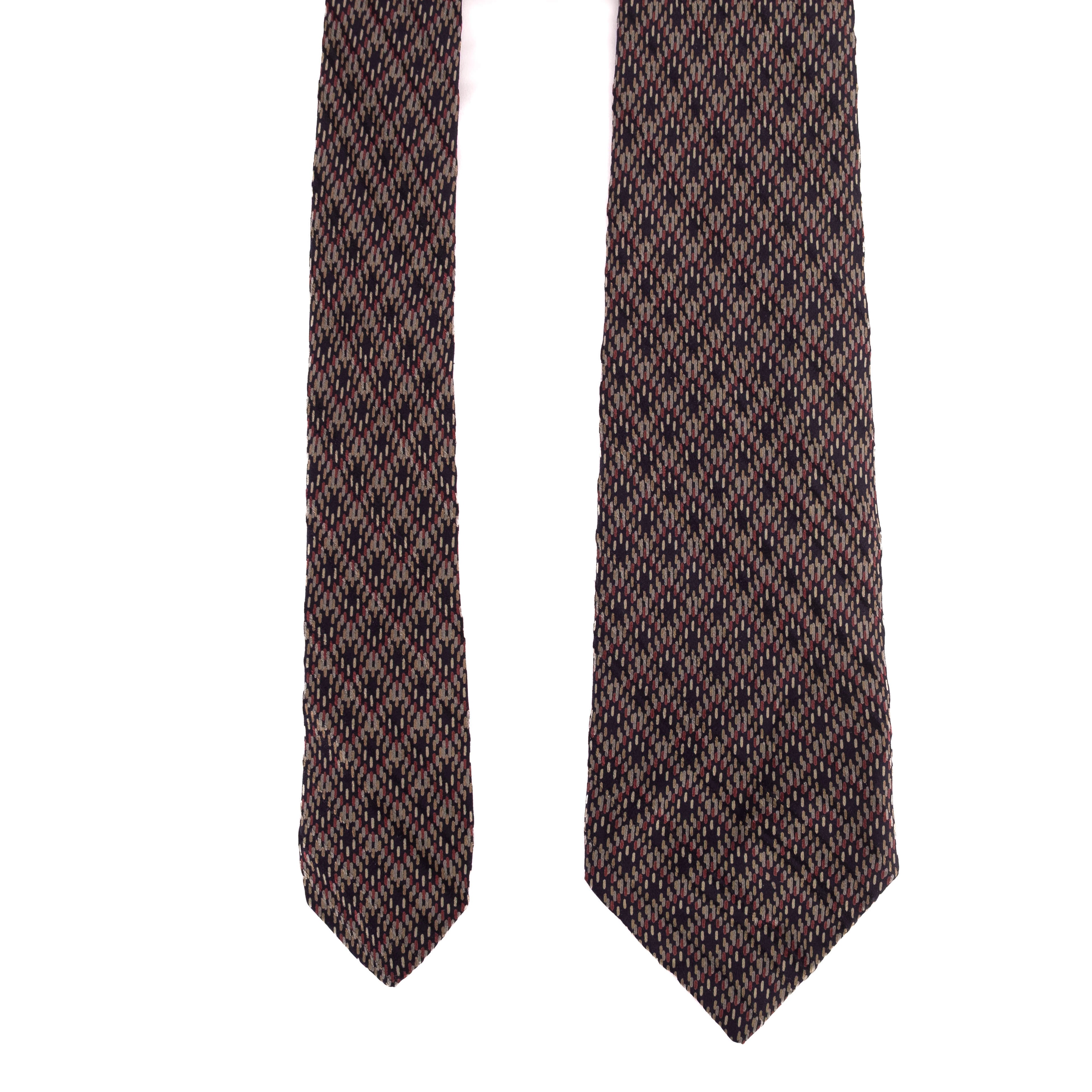 Navy Patterned Tie