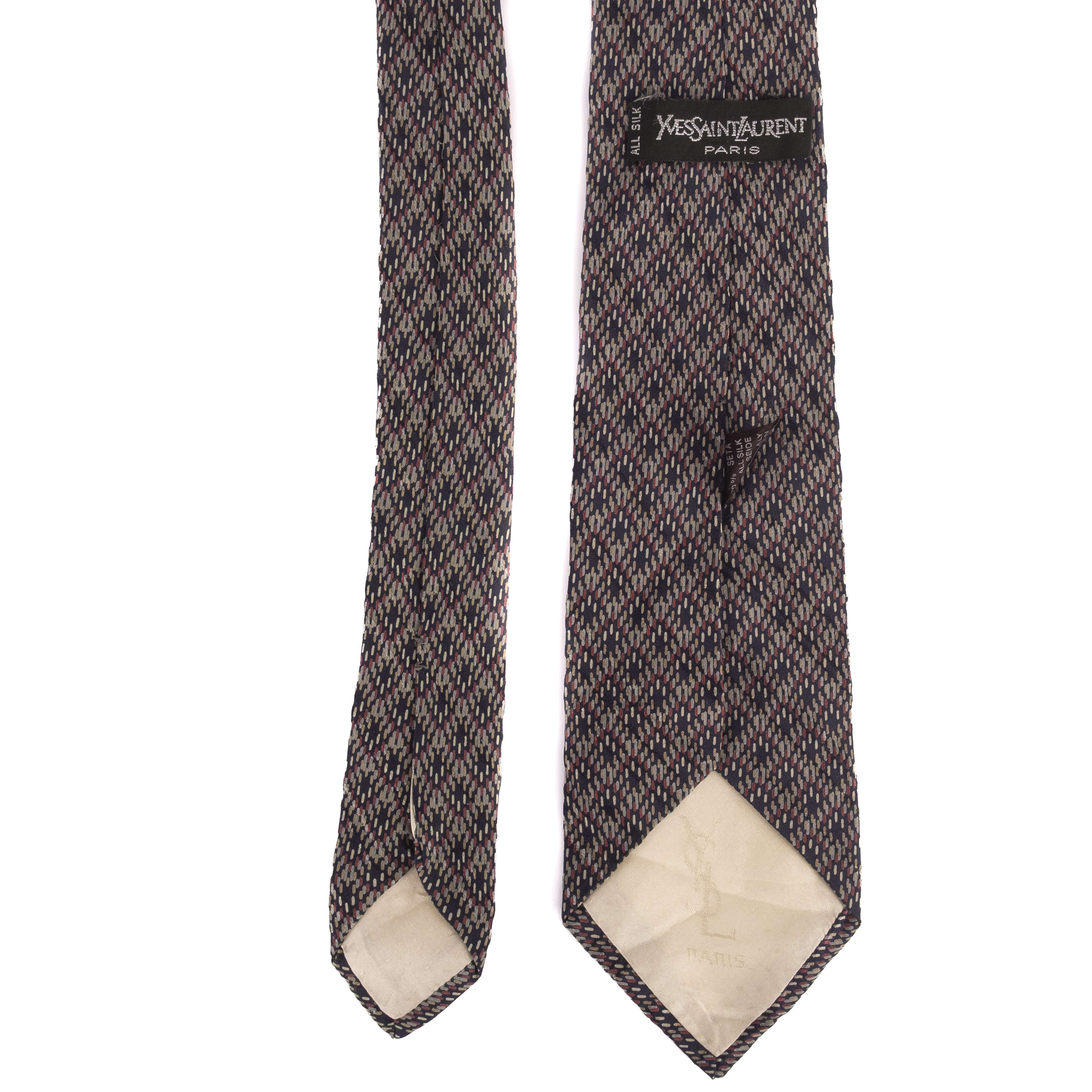 Navy Patterned Tie