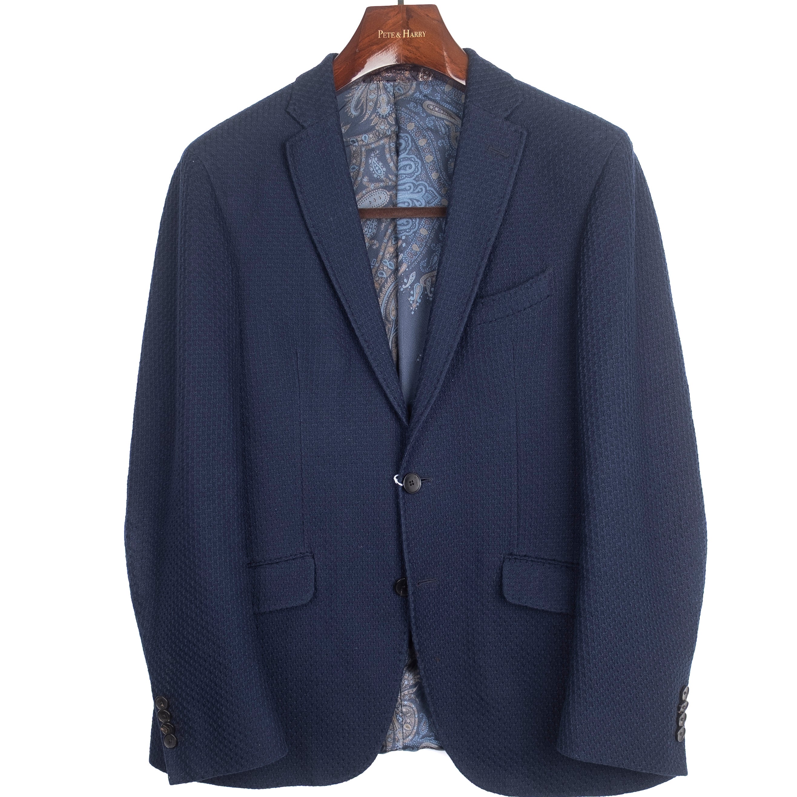 Textured Navy Sport Coat