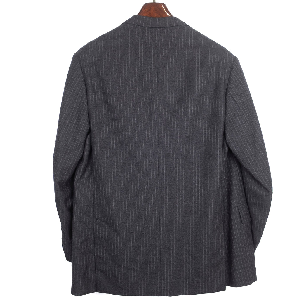 Charcoal Pinstriped 4 Button Suit