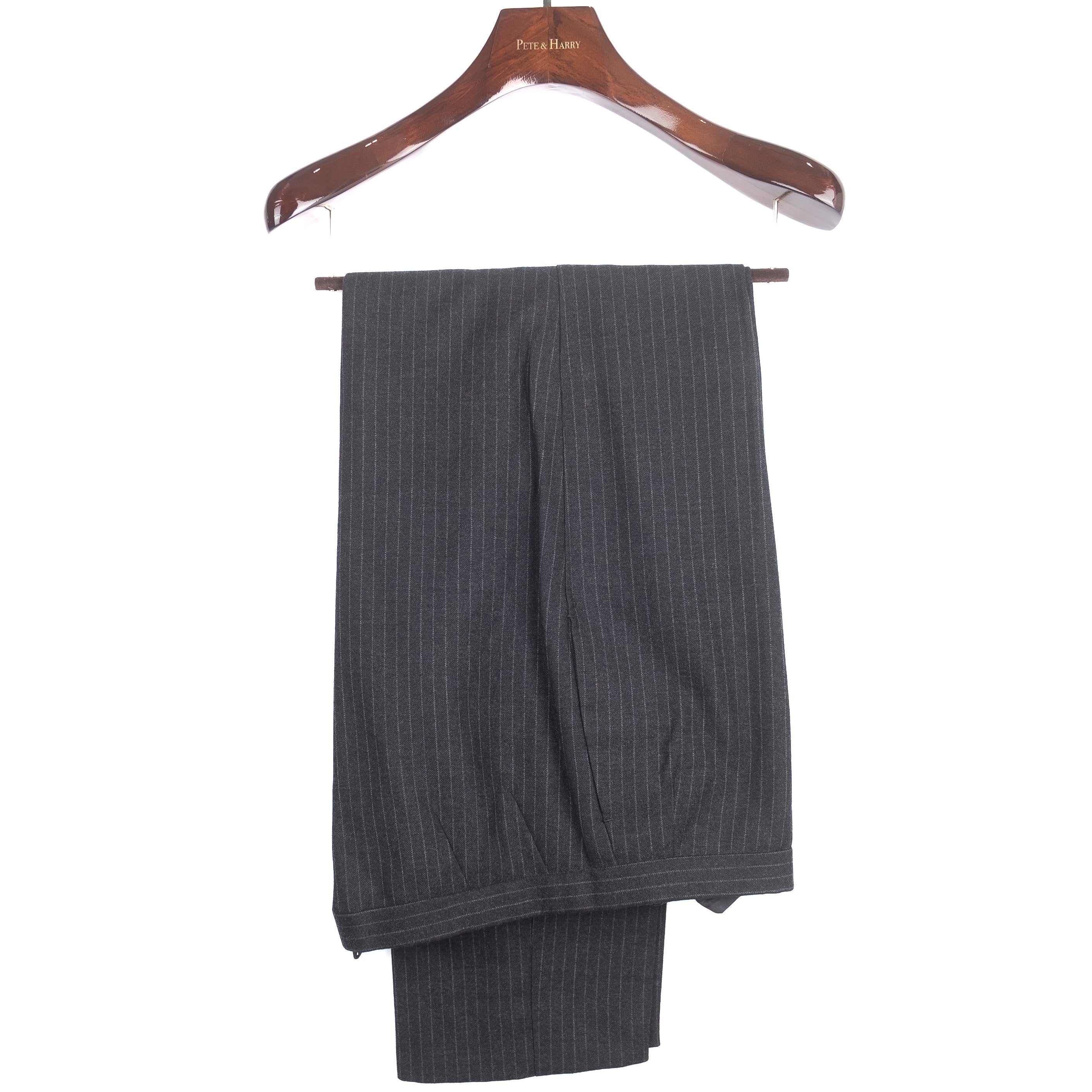 Charcoal Pinstriped 4 Button Suit