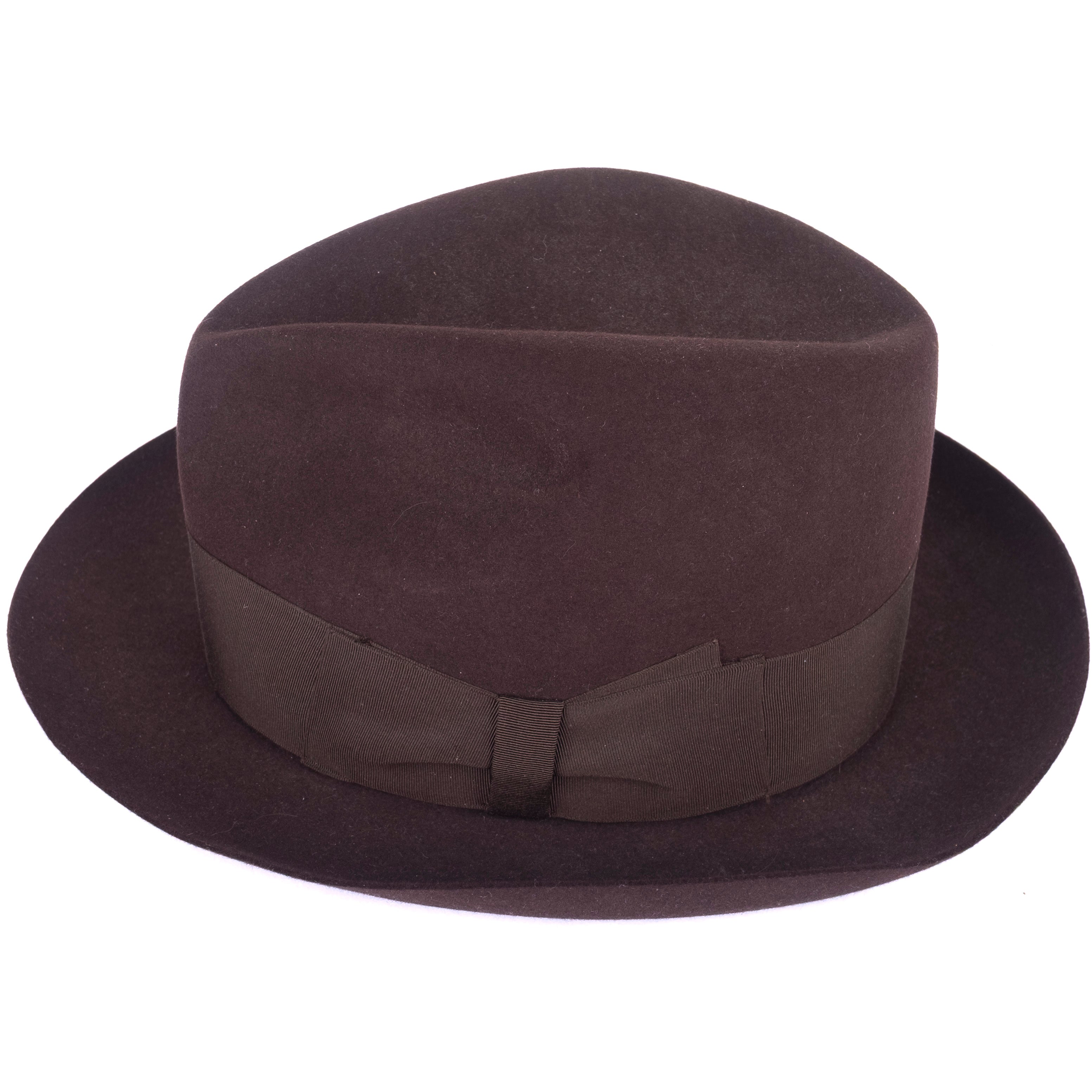 Brown Borsalino Fedora