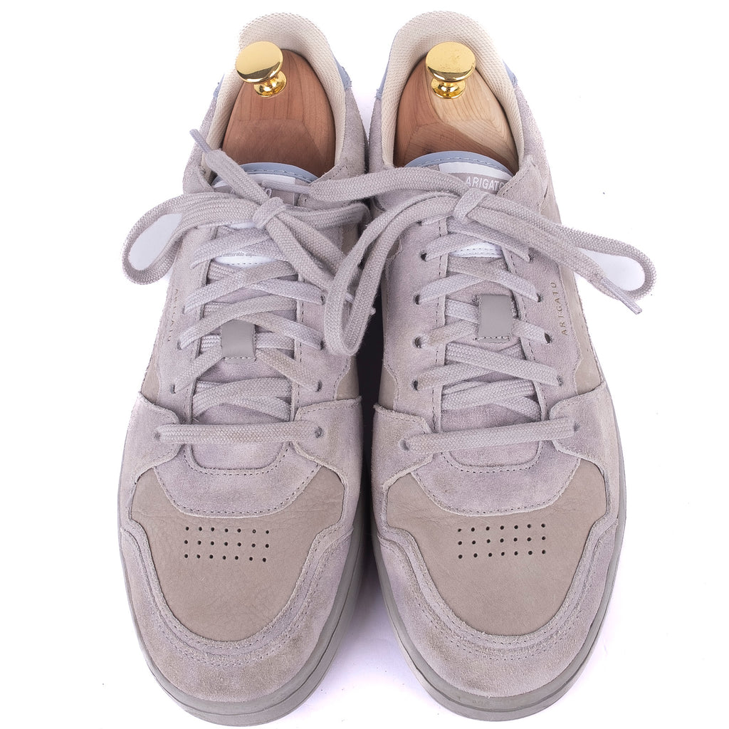 Grey Suede and Leather Sneakers