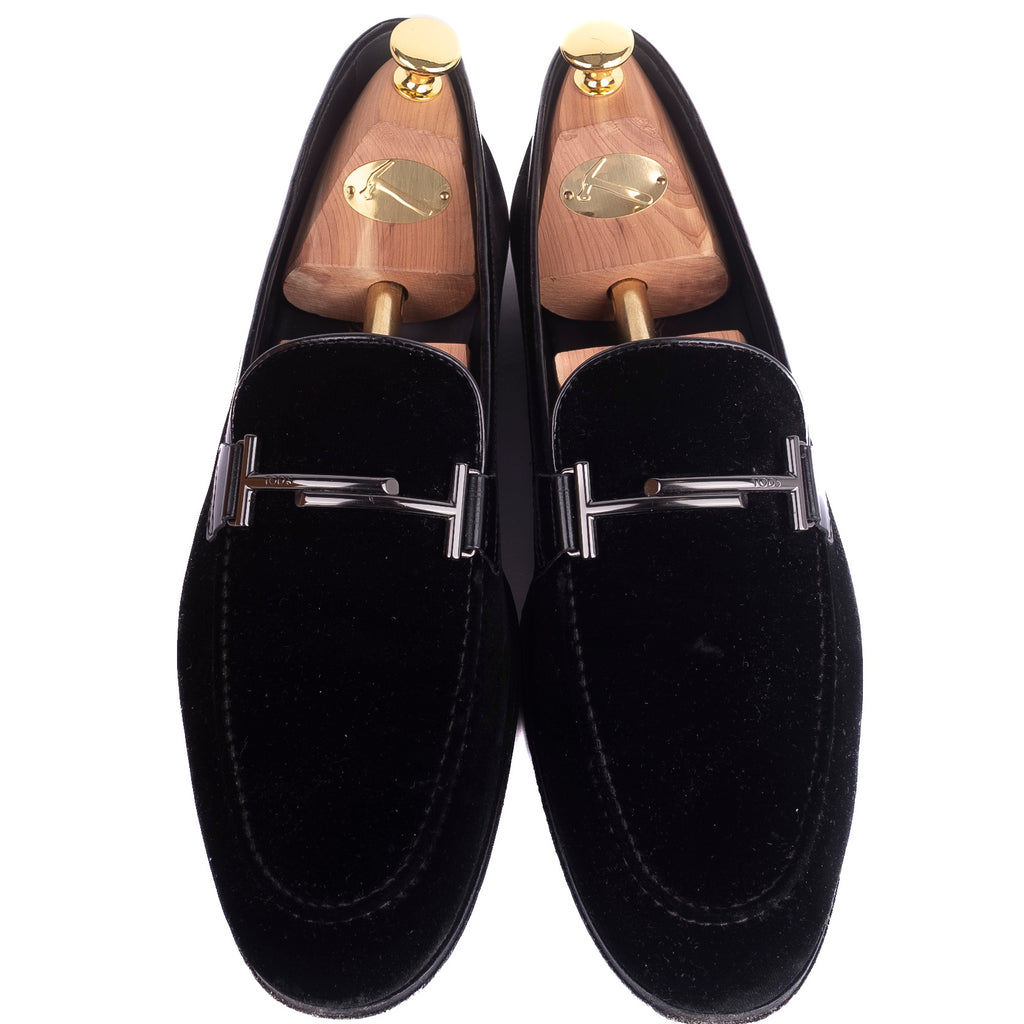 Black Suede Bit Loafers