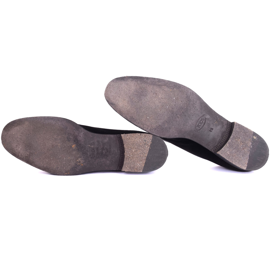 Black Suede Bit Loafers