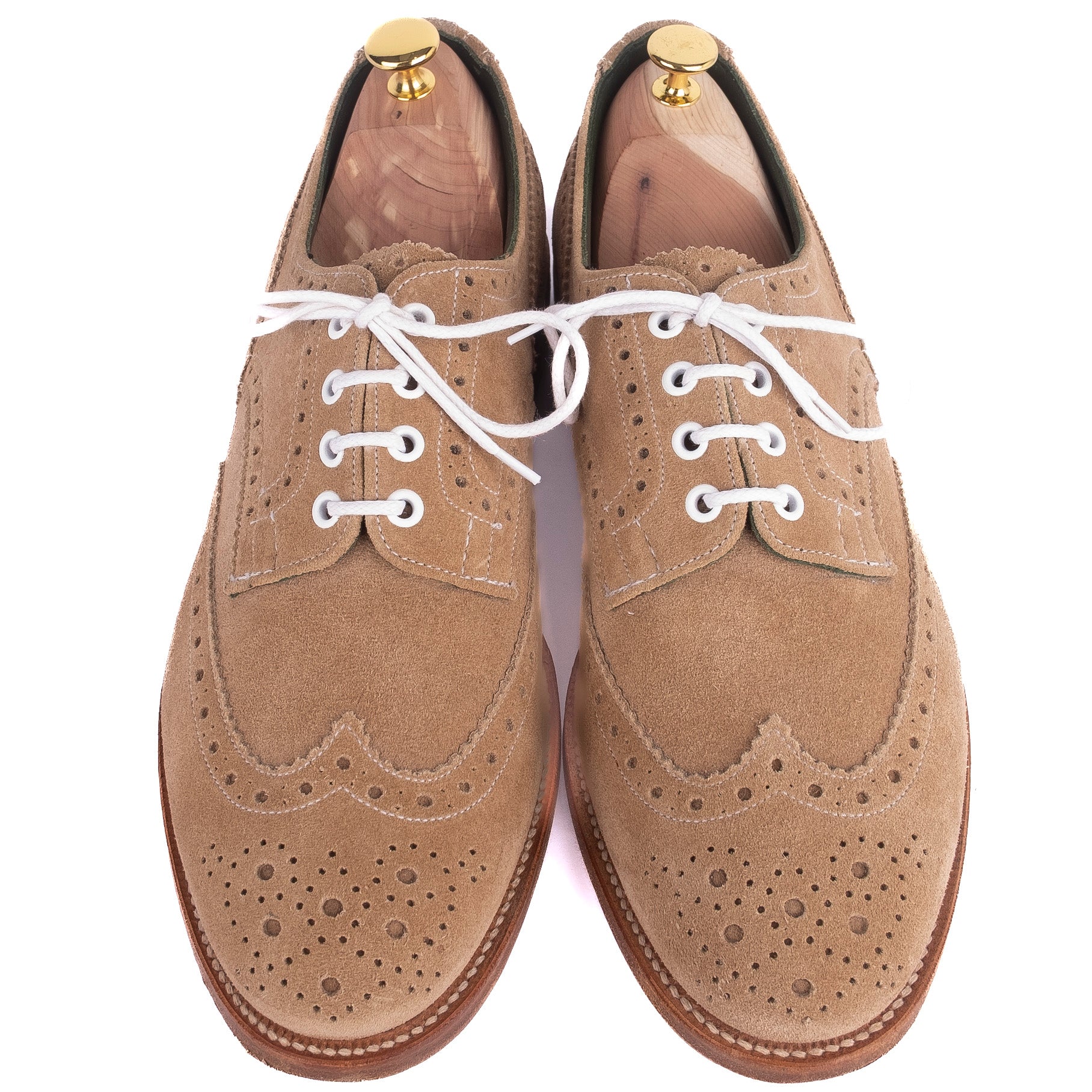 Sand Brogue Derbies