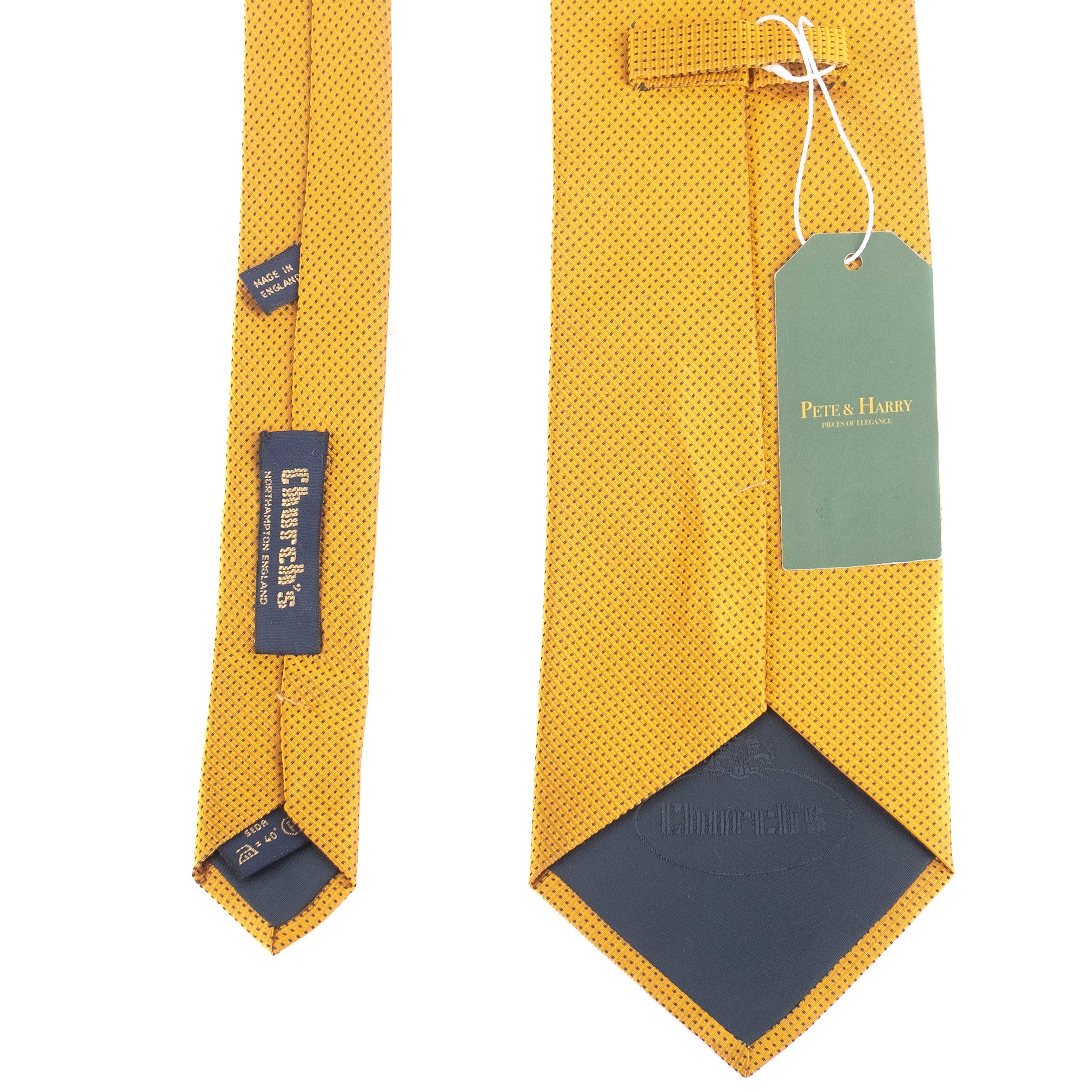 Yellow Checked Tie