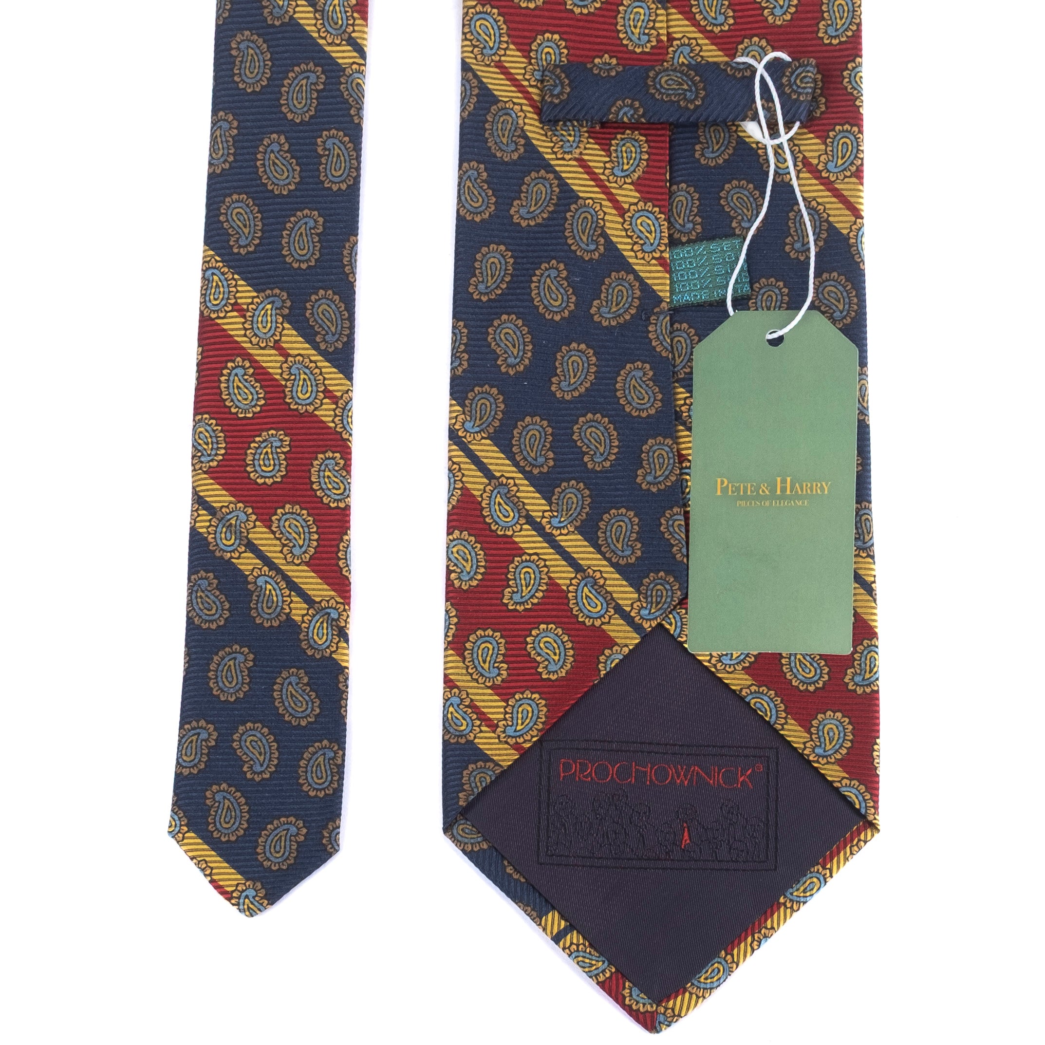 Red and Blue Striped Tie