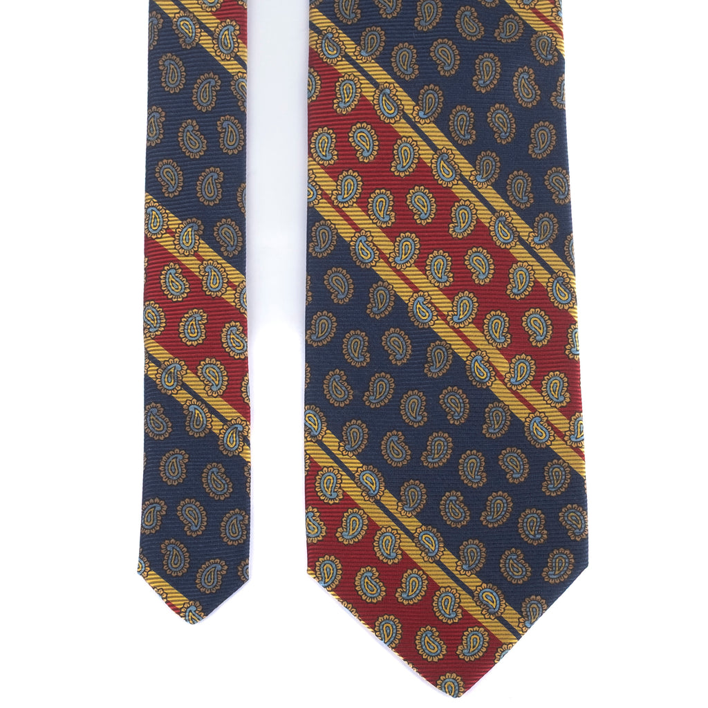 Red and Blue Striped Tie