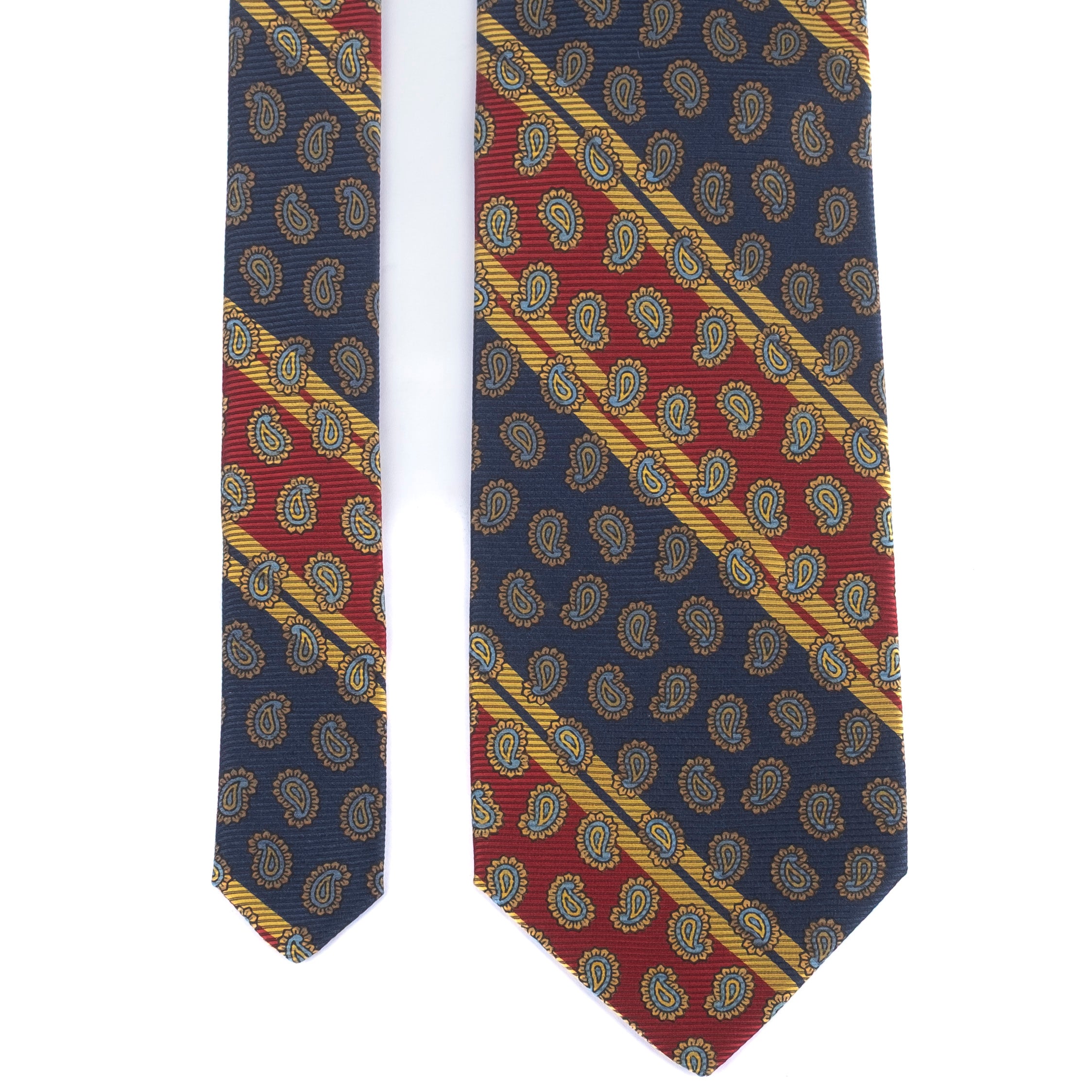 Red and Blue Striped Tie