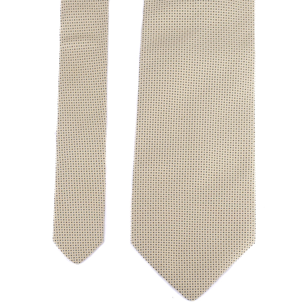 Pale Yellow Checked Tie