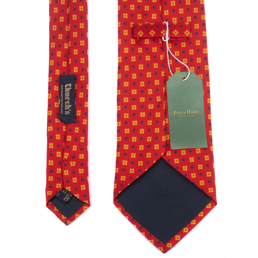 Red Patterned Tie