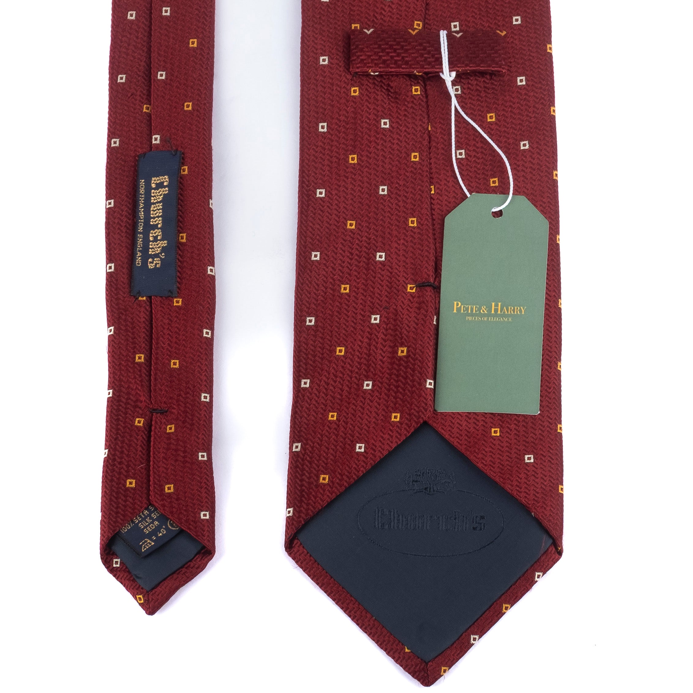 Patterned Burgundy Tie