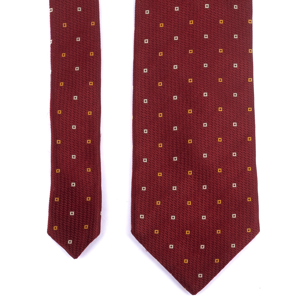 Patterned Burgundy Tie
