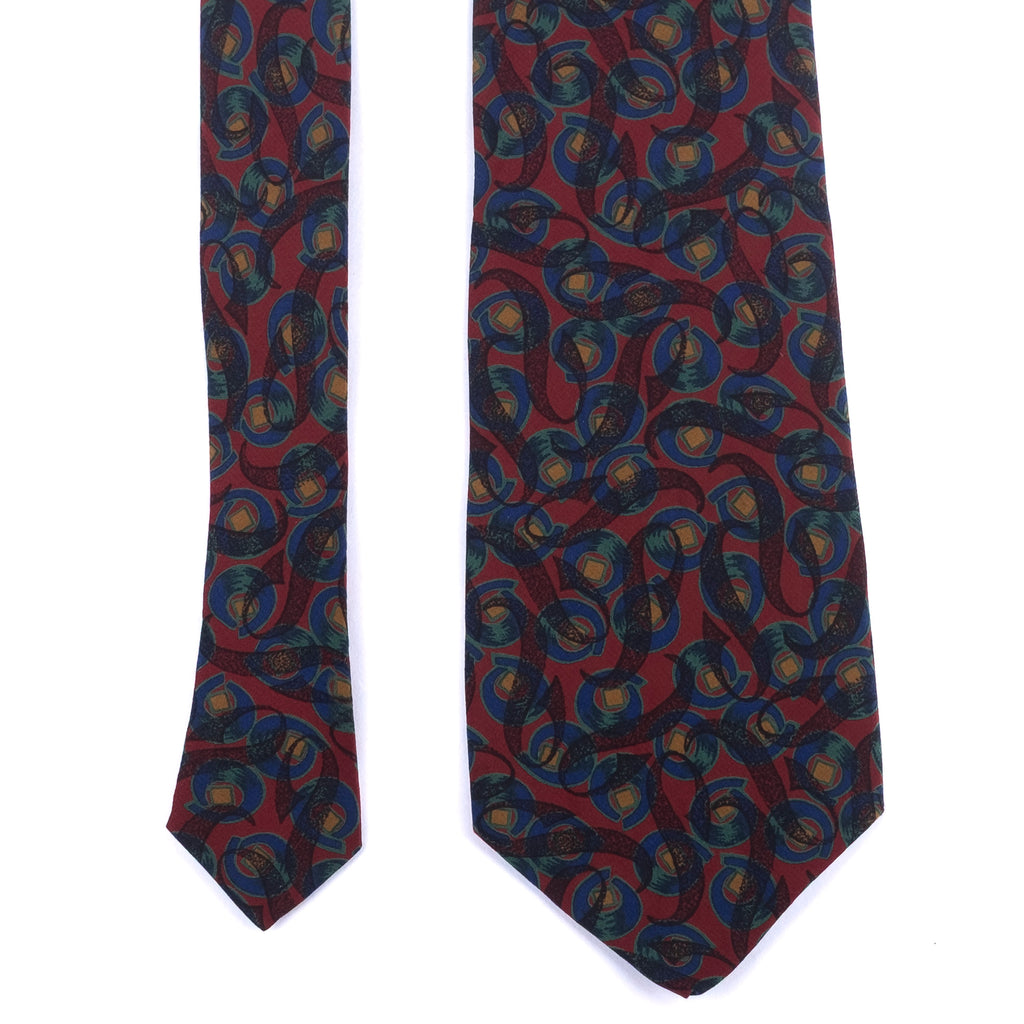 Red Patterned Tie