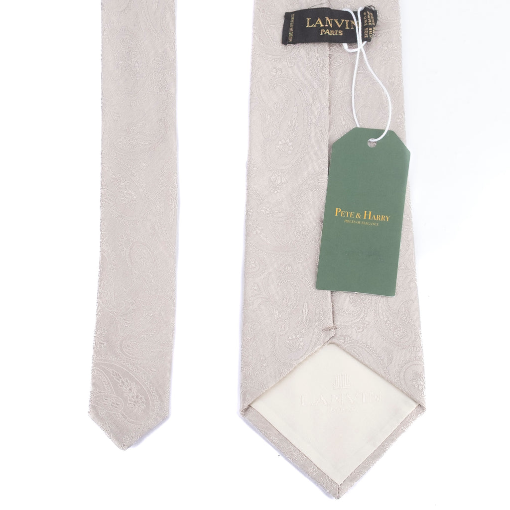Silver Paisley Tie