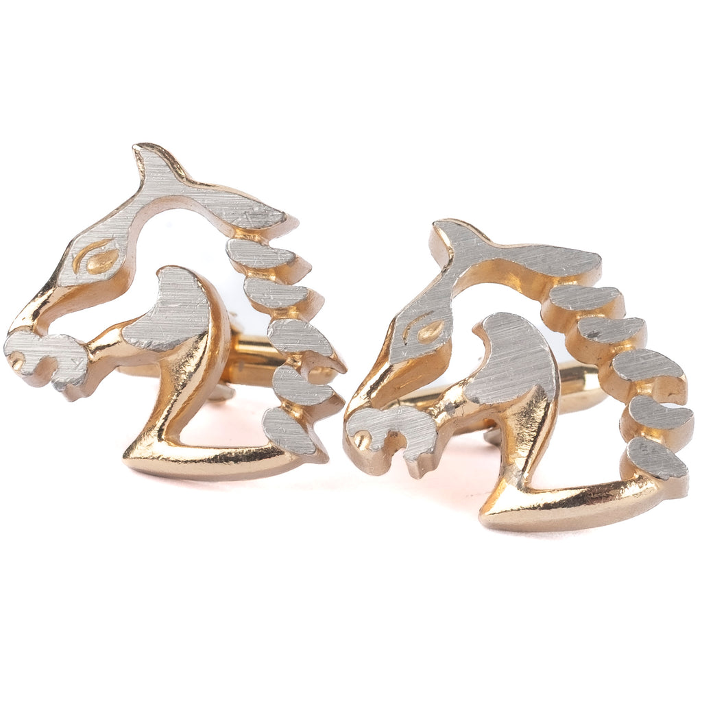 Gold Coloured Equestrian Cufflinks