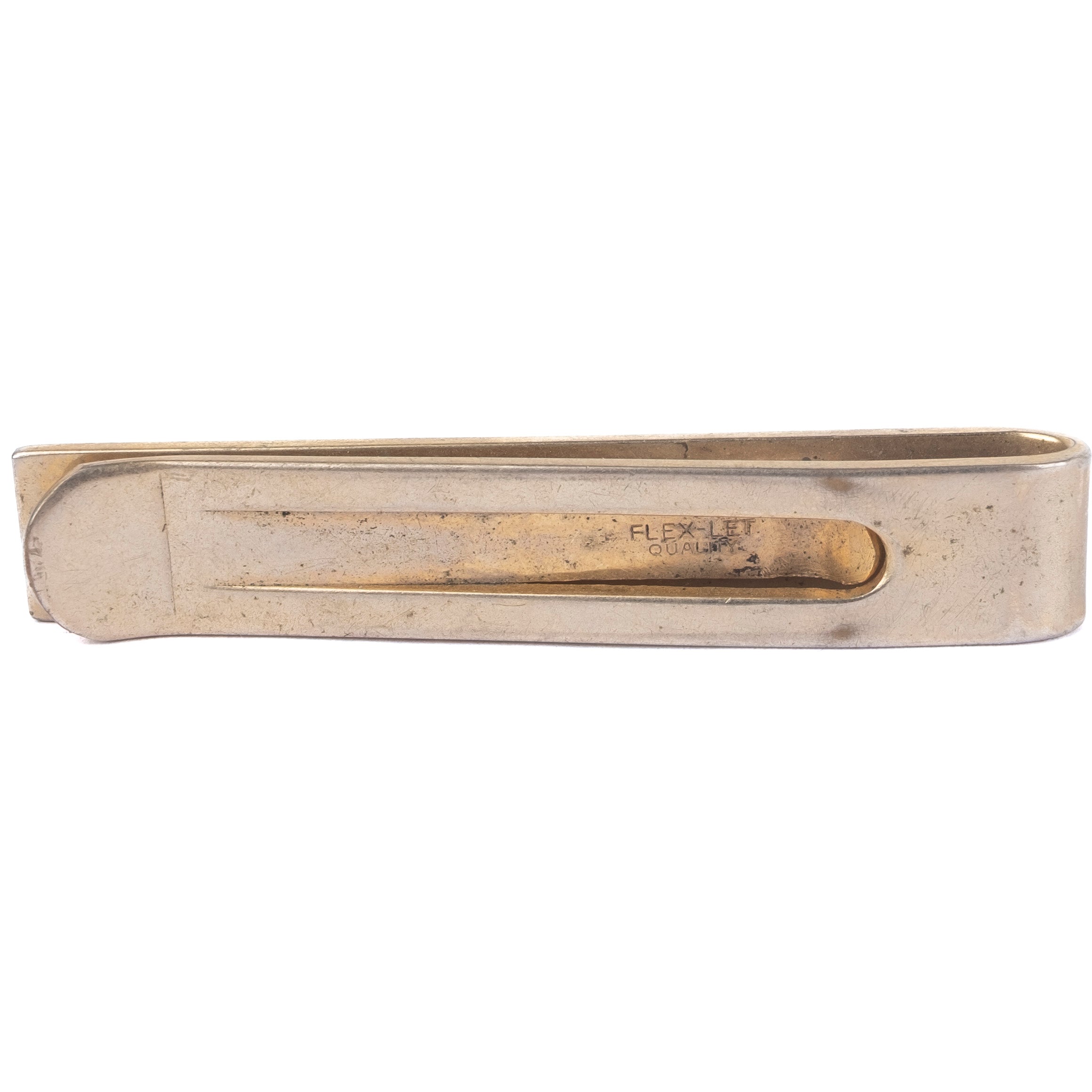 Gold Coloured Engraved Tie Clip