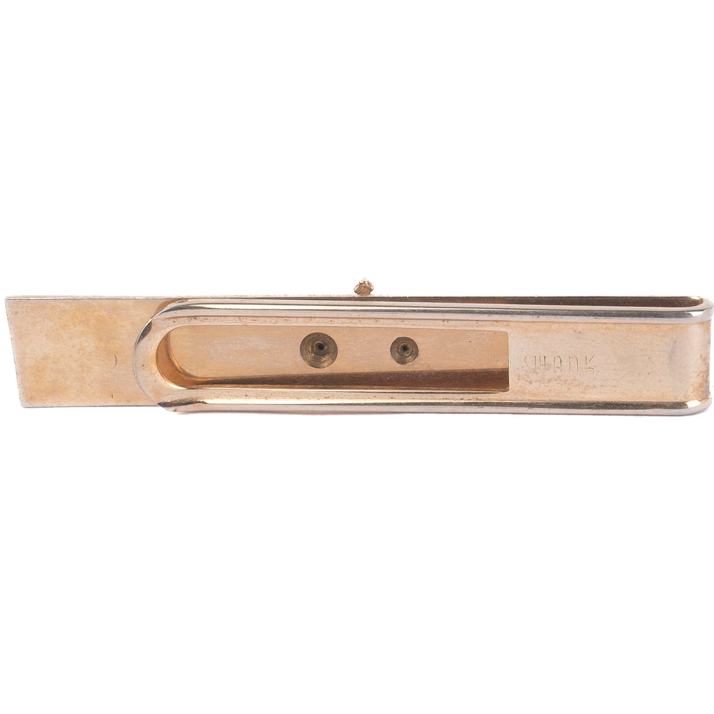Gold Coloured Tie Clip with Crown