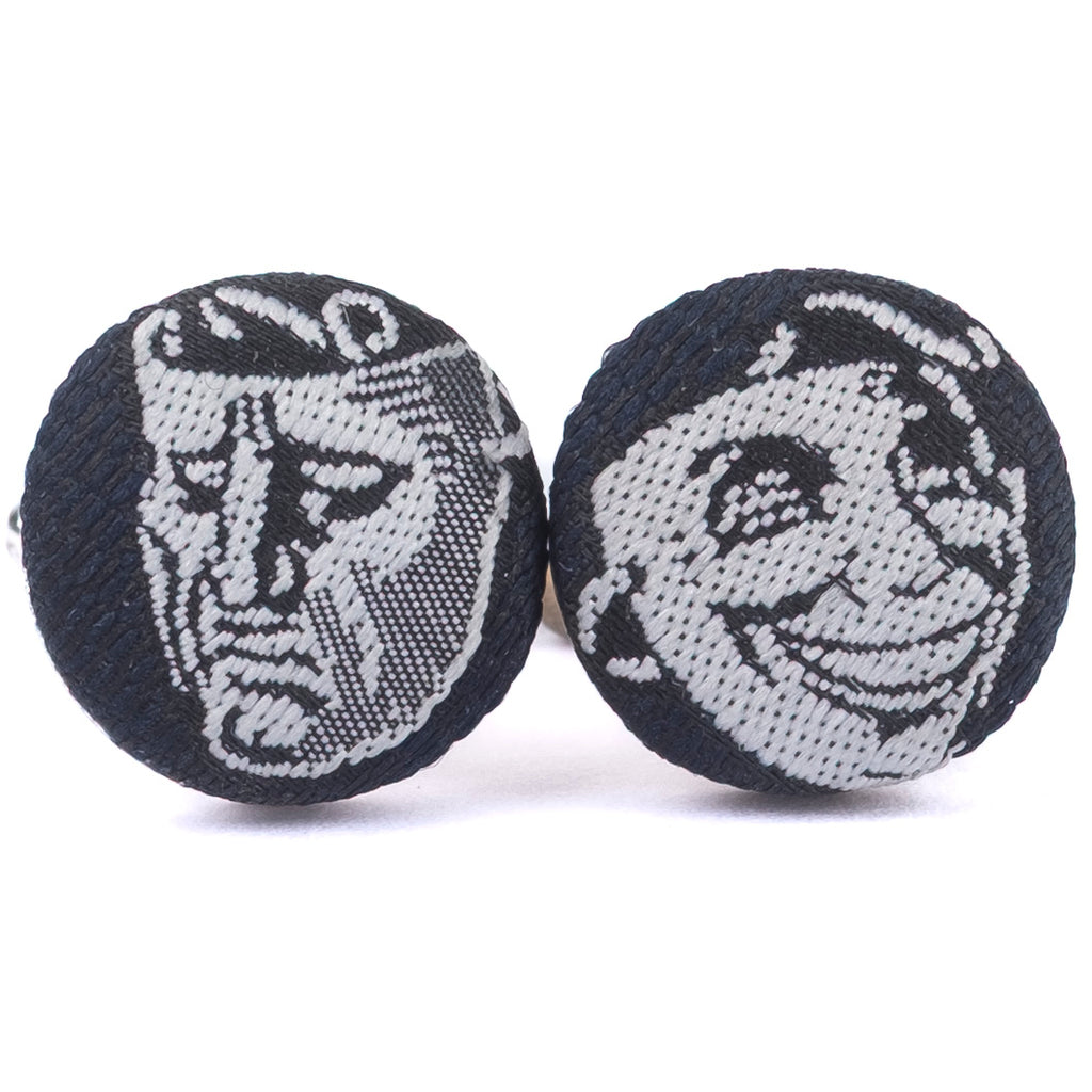 Black and Grey Theatre Masks Cufflinks