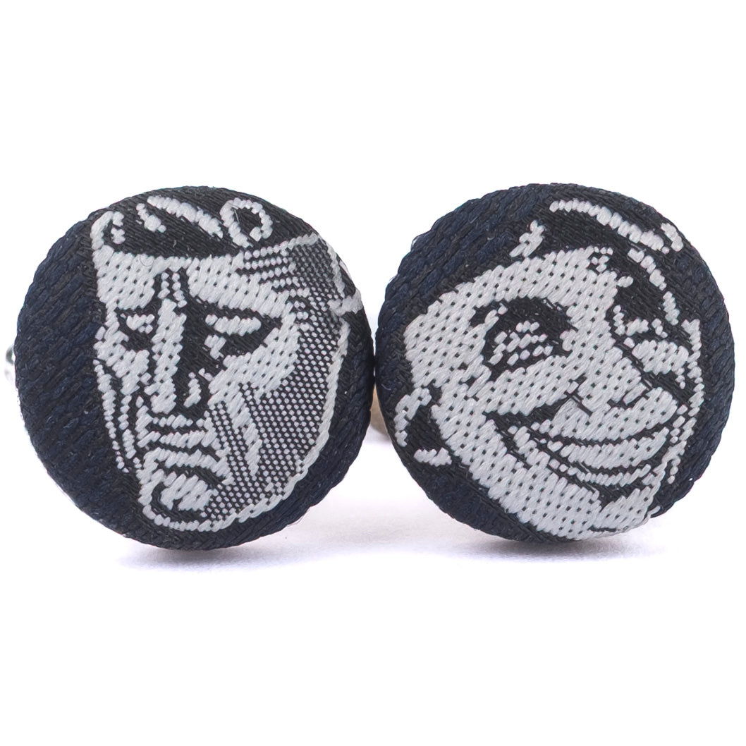 Black and Grey Theatre Masks Cufflinks