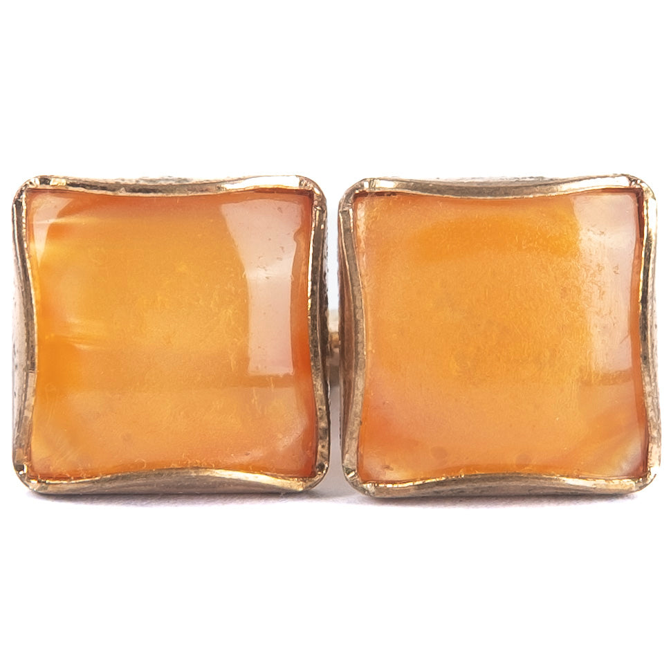 Orange Stone Cufflinks