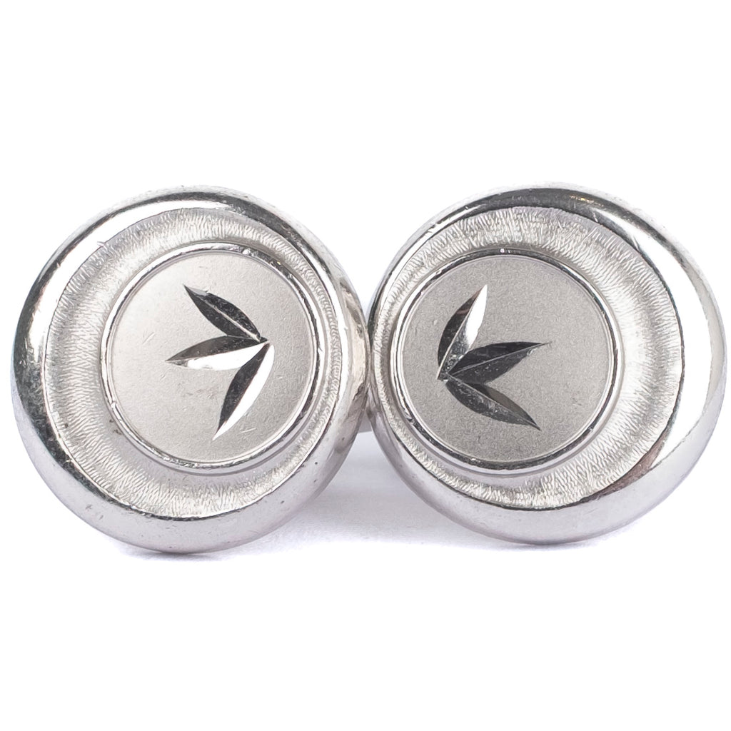 Silver Coloured Cufflinks with Engraving