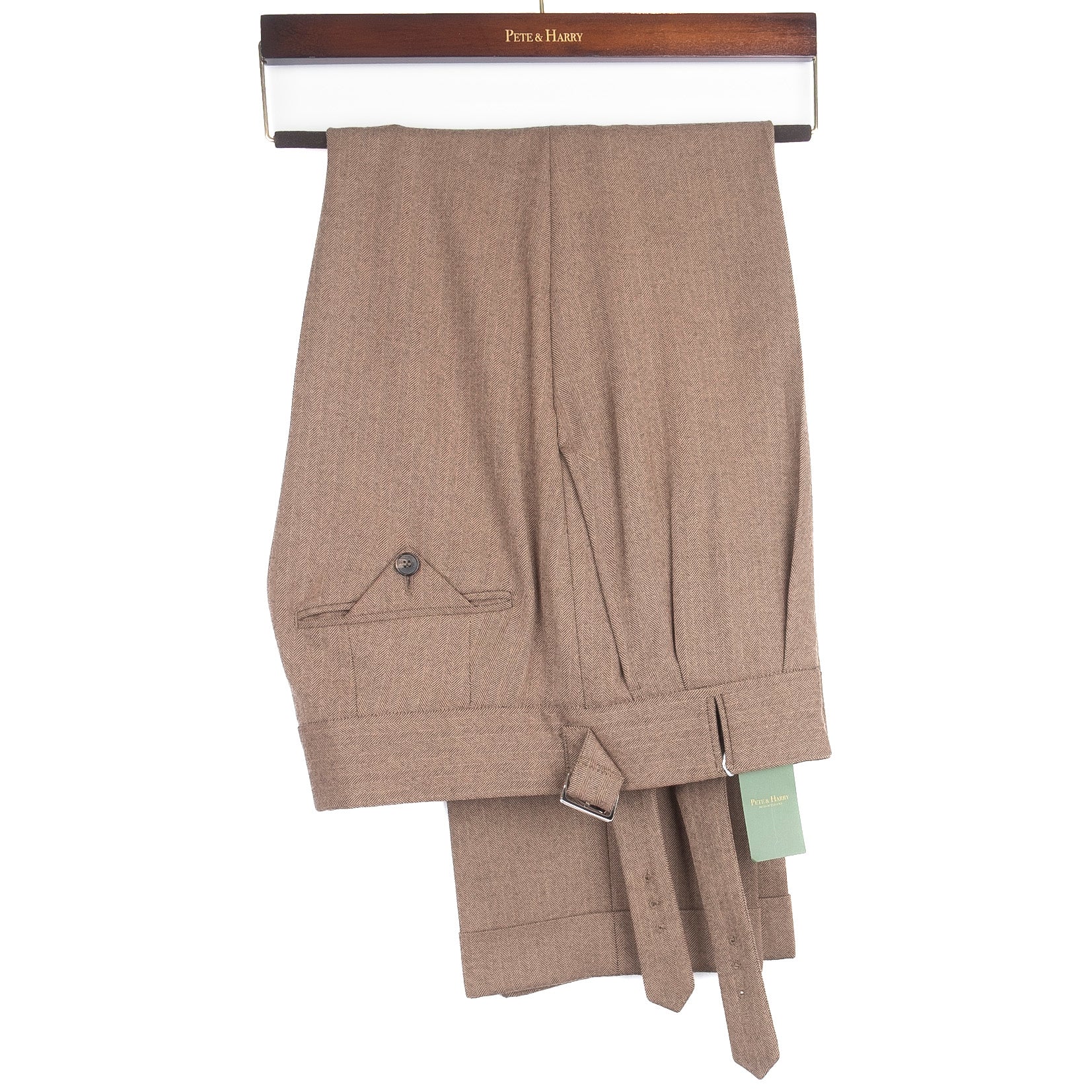 Brown Wool Gurkha Trousers